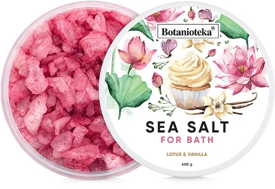 Соль морская для ванн "Лотос и ваниль" - Botanioteka Lotus & Vanilla Bath Salt 400g (851614-52164)