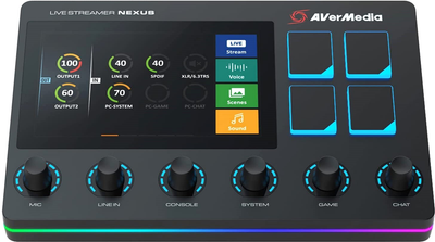 Пульт управления трансляцией AVerMedia Live Streamer NEXUS AX310 Black (61AX310000AB)