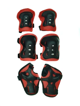 Комплект защиты Sports Helmet 3 в 1 размер S-M Красный (С34590)