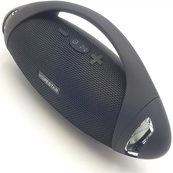 Бездротова акумуляторна колонка Bluetooth акустика FM MP3 AUX USB Hopestar H37 чорна