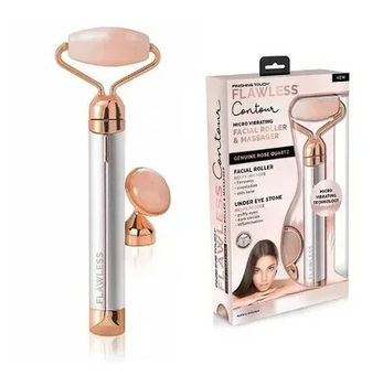 Электрический массажер ролик для лица 2 насадки вибромассажер Flawless Contour