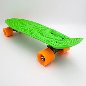 Пенни борд скейт 55х15см до 80кг ABEC 7 матовые колеса скейтборд Penny Board Pastel Series салатовый