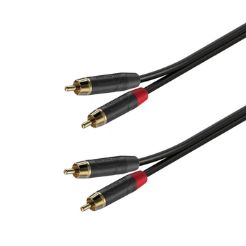 Готовий аудіокабель Roxtone GPTC160L1.5 2RCA plug - 2RCA plug 1.5 м