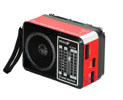 Радиоприёмник колонка с радио FM USB Neeka NK-204USB Red/Красный
