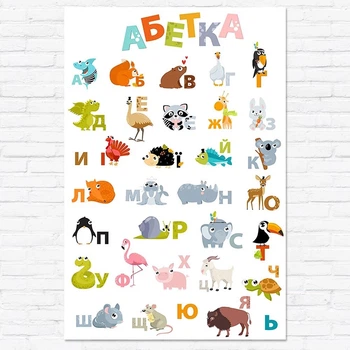 Постер Українська абетка на самоклейці Heybaby 40*60 см