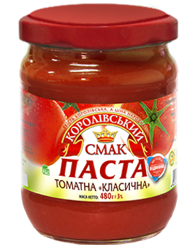 Томатна паста Класична твіст 480 г Королівський смак