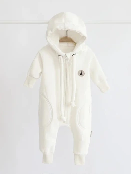 Человечек на флисе MagBaby Loony 74см 9мес молочный