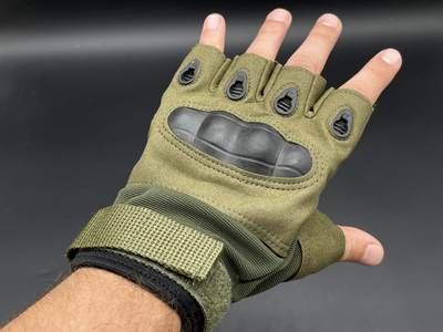 Тактичні рукавички безпалі з поліестеру Розмір XL