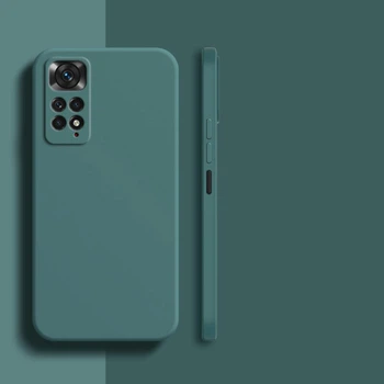 Силиконовый чехол Soft Touch для Xiaomi Poco X4 Pro 5G Тёмно-зелёный