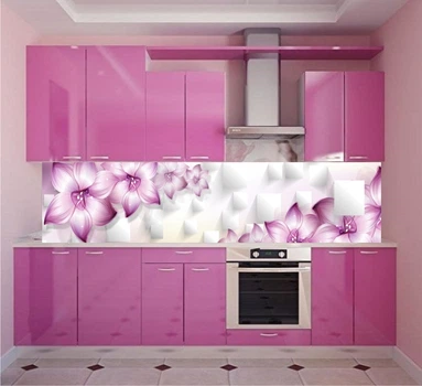 Кухонный фартук Скинали Цветы 60х250 см (189)