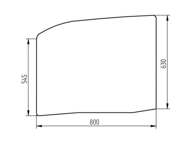 Скло дверей верхнє ADA Glass MANITOU MT1440 (704997)