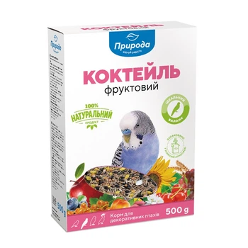 Корм для хвилястих папуг Природа Коктейль Фруктовий 500 г (PR241028)