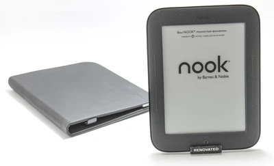 Электронная книга Barnes&Noble Nook Simple Touch BNRV300 ePuB + Чехол Черный Б/У