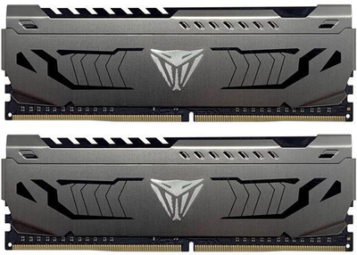 Оперативна пам'ять DDR4 16Gb x 2 (32Gb Kit) 3600MHz Patriot Viper Steel Black з радіатором (PVS432G360C8K)
