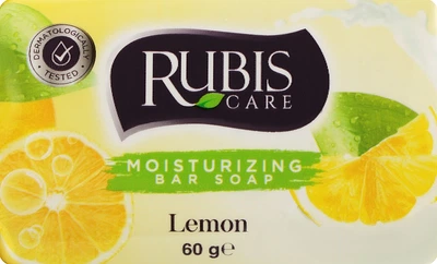 Мыло "Лимон" в бумажной упаковке - Rubis Care Lemon Moisturizing Bar Soap 60g (1107861-92519)