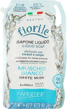Жидкое мыло "Белый мускус" - Parisienne Italia Fiorile White Musk Liquid Soap (дой-пак) 2000ml (1083775-79009)