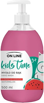 Рідке мило "Кавун" - On Line Kids Time Hand Wash 500ml (1002395-143219)