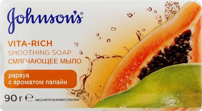 Смягчающее мыло с экстрактом папайи - Johnson’s® Body Care Vita-Rich 6x90g (211373-100450)