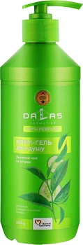 Крем-гель для душа "Зеленый чай и огурец" - Dalas Cosmetics 500g (980452-47825)