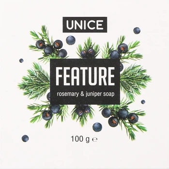 Натуральне мило з розмарином та ялівцем - Unice Feature Rosemary & Juniper Soap 100g (1044235-44904)