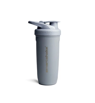 Бутылка шейкер спортивная универсальная для спортзала SmartShake металлический 30oz/900ml Gray (SK-N11150003S)