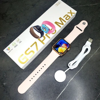 Smart Watch GS7 Pro Max Gold Розумний смарт годинник Великий екран Погода