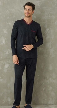 Мужской пижамный костюм Sevim(брюки + футб.дл.рук) хлопковый 9342 S