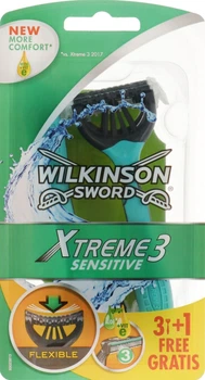 Одноразові верстати, 3+1 шт. - Wilkinson Sword Xtreme3 ​​Sensitive 4шт (587989-54222)
