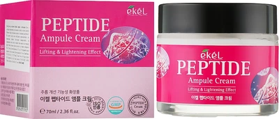 Ампульный крем для лица с пептидами - Ekel Peptide Ampule Cream Lifting & Lightening Effect 70ml (828568-10970)