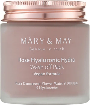 Очищающая маска с экстрактом розы и гиалуроновой кислотой - Mary & May Rose Hyaluronic Hydra Wash Off Pack 30g (1106226-132034)