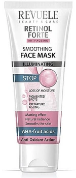 Разглаживающая маска для лица - Revuele Retinol Forte Smoothing Face Mask 80ml (997491-83493)