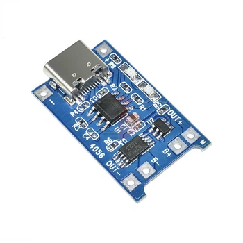 Модуль USB type-C плата TP4056 заряда литиевых LI-ION аккумуляторов 18650 с защитой