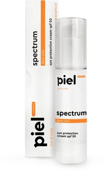 Сонцезахисний крем для обличчя - Piel Cosmetics Spectrum Cream SPF 50 50ml (268541-45733)