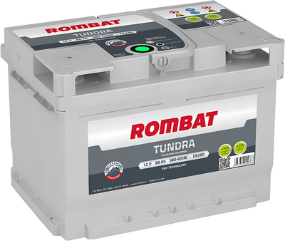 Акумулятор ROMBAT Tundra+ 60 Ah 580 A R+ (-/+) (EB260)