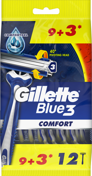 Бритви одноразові Gillette Blue 3 12 шт (7702018490622)