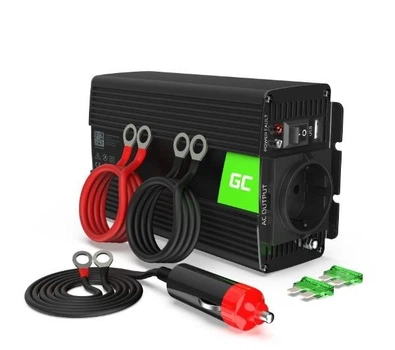 Преобразователь напряжения Green Cell 12В-220В 300/600W модифицированная синусоида INV01DE