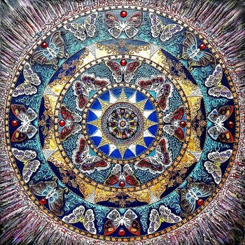 Набор алмазной мозаики Мандала Радости и самоисцеления 40x40 см