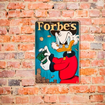 Деревянный постер Scrooge McDuck А4
