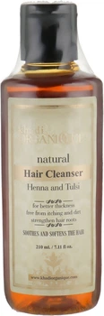 Натуральный травяной аюрведический шампунь "Хна и Туласи" - Khadi Organique Hair Cleanser Henna And Tulsi 210ml (744868-86533)