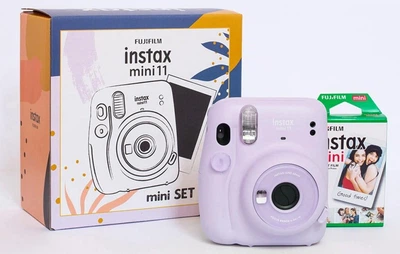 Фотоаппарат моментальной печати Fujifilm Instax Mini 11 Lilac Purple + фотопленка Fujifilm Instax Glossy (10 фото)