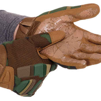 Перчатки тактические с закрытыми пальцами Zelart Action 8799 размер XL Camouflage
