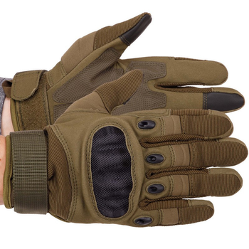 Перчатки тактические с закрытыми пальцами Zelart Action 8798 размер M Olive