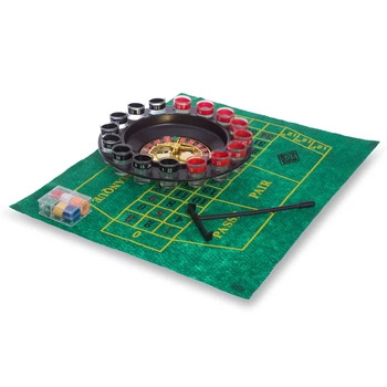Настольная игра алко рулетка Zelart Drinking Roulette Set Brain Game 1805 16 рюмок