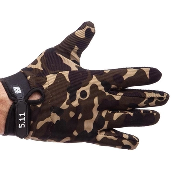 Рукавички тактичні із закритими пальцями Zelart Action 0527 розмір XL Camouflage