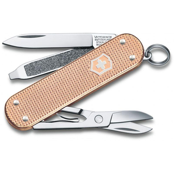 Складной многофункциональный карманный нож Victorinox 5 функций 58 мм. розовый 2203305