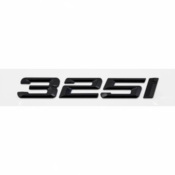 Шильдик на крышку багажника BMW 325i E46 E90 E91 E92 E93 F30 F31 F34 эмблема цифры черный глянец