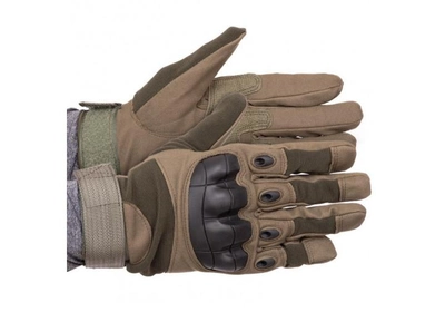 Тактичні рукавиці олива розмір XL (повнопалі воєнні з закритими пальцями осінь-зима для воєнних ЗСУ) YL-GO2812