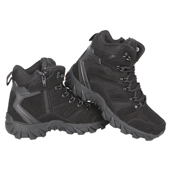 Ботинки тактические Lesko GZ702 Black р.44 армейская обувь для тренировок на шнуровке TR_42409