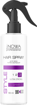 Жидкий лак jNOWA Professional Style Ультрасильной фиксации 180 мл (4823115501073)