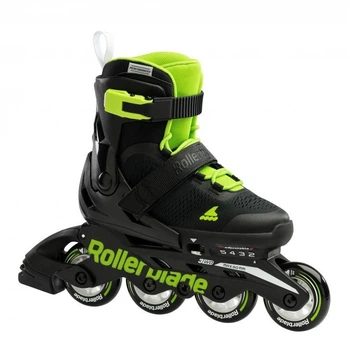 Роликові ковзани Rollerblade Microblade 2024 (07221900T83/28-32) Чорно-зелені